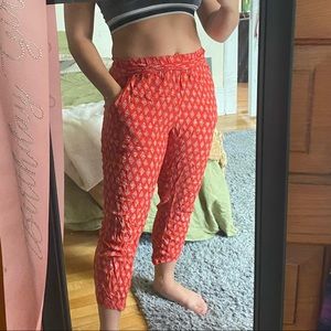 Cropped boho style pants